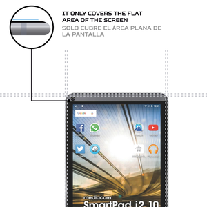 Protector de pantalla ANTISHOCK para tableta Mediacom SmartPad I2 10, película protectora Premium - Product Image 4
