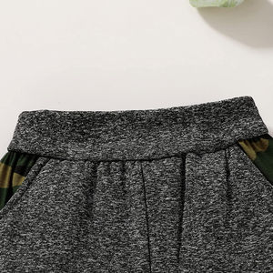 Ropa atlética para niños, conjunto de Jogger de invierno para niños, cuello transpirable con capucha, patrón sólido, diseño impreso de talla grande - Product Image 6