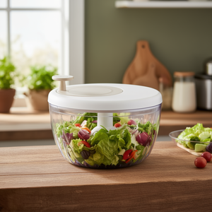 Escurridor de Ensaladas de Plástico de 4 Litros con Almacenamiento SPIN & STORE Argilla 17090079 - Product Image 3