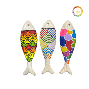 ปลาทำจากไม้ที่ทำด้วยมือหรูหราและราคาไม่แพงเหมาะสำหรับการมอบของขวัญหรือเพิ่มพื้นที่ในบ้านหรือสำนักงานของคุณ - Product Image 1