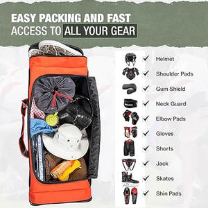 กระเป๋ากันน้ำสำหรับงานหนักกระเป๋ากีฬาฮ็อกกี้น้ำแข็งออกแบบได้ตามต้องการ - Product Image 3