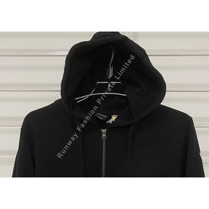 Sweat-shirts à capuche pour hommes en Spandex/Coton, personnalisables, doublés, anti-plis, respirants, tissés, couleur unie, coupe classique, décontractés, hiver - Product Image 2