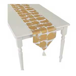 Hot Selling Customized Printed Embroidered Table Runner Pure Cotton Material with Woven Technics and Customized Label - Product Image 6