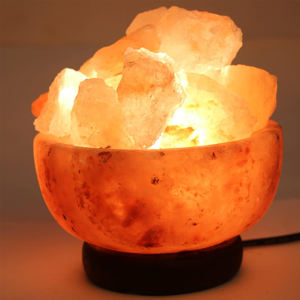 Lámpara de sal con forma de cuenco del Himalaya Natural más vendida Forma personalizada Lámparas de sal con forma de cuenco hechas a mano - Product Image 2
