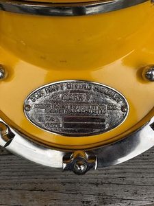 Casco de Buceo Vintage de Latón Amarillo ~ Casco Marítimo Boston US Navy Mark V para Buceo en Aguas Profundas de 18 Pulgadas - Artículos de Regalo - Product Image 5