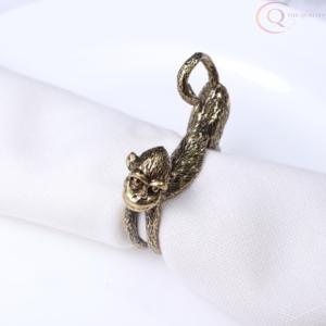 Anneaux de serviette décoratifs élégants et luxueux en aluminium écologique avec couleurs personnalisées pour la décoration de table de mariage et de salle à manger - Product Image 2