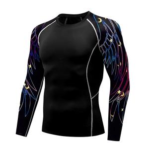 Vente en gros de rashguard personnalisé à compression respirante à séchage rapide 100% polyester pour le Jiu Jitsu MMA à manches longues Entraînement BJJ - Product Image 1