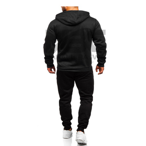 Ensemble de survêtements pour hommes coupe ajustée personnalisée 2023 grande taille vêtements d'hiver zippés unis - Product Image 2