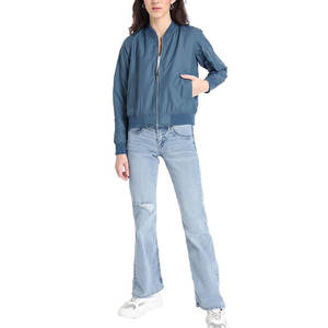 Chaqueta bomber de buena calidad para mujer, chaqueta bomber de tela de poliéster, venta al por mayor, chaqueta bomber a granel, lo mejor para vender con colores personalizados - Product Image 4