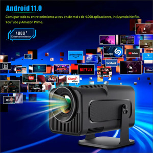 Mini Portable LED <b>Projector</b> Smart TV + Video Game Controllers - Assorted Colors - Product Image 1