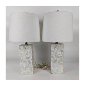 Nouvel arrivage de lampe de table en nacre de qualité supérieure sans abat-jour lampe de chevet lampe de chevet éclairage intérieur de bureau à domicile de mariage moderne - Product Image 1