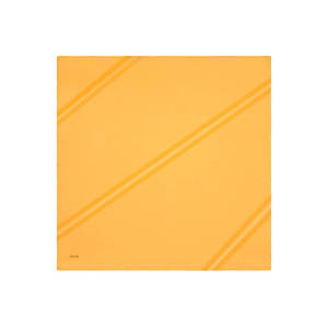 Striped Yellow Silk <b>Square</b> <b>Scarf</b>-Custom Design Polyester Cotton Blend - Product Image 1