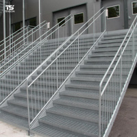 Escalier pliant personnalisé de qualité supérieure, en acier inoxydable, durable, pour villa, design moderne, extérieur/intérieur, TENSON, garantie de plus de 5 ans