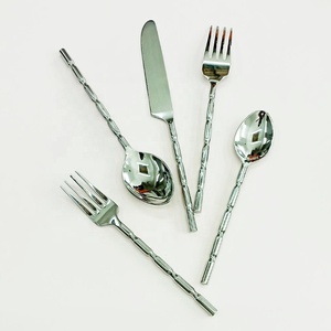 Silver Mirror Polished Handmade Design Twisted Flatware <b>Sets</b> handmade half twist handle <b>Cutlery</b> <b>Set</b> - Product Image 3