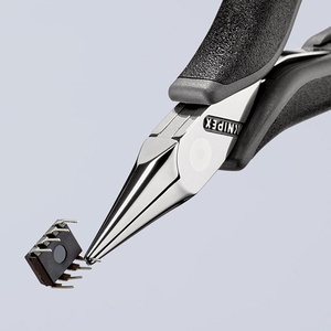 คีมป้องกันไฟฟ้าสถิตย์พร้อมปากคีบแบบขัดเงาและด้ามจับแบบหลายส่วน-KNIPEX (ความยาวรวม 115 มม.) - Product Image 4