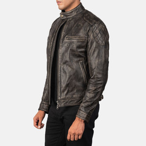 Meilleures ventes Veste en cuir mince pour hommes pour l'hiver Conception personnalisée Épaisseur fine - Product Image 2