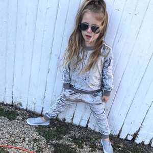 Venta caliente primavera otoño bebé niña ropa conjunto niños chándal impreso Casual 2 uds niños ropa traje - Product Image 5