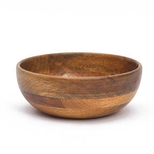 Cuenco de madera de acacia de diseño elegante, vajilla al mejor precio, accesorios de cocina, frutero redondeado, productos de alta calidad estándar - Product Image 1