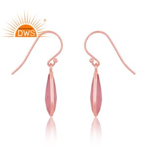 Pendiente colgante de piedras preciosas de ópalo Rosa chapado en oro rosa natural de la mejor calidad, fabricante de joyería fina Demi - Product Image 3