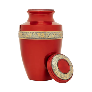 Handmade <b>Large</b> Adult Size Mosaic Aluminium Glass Cremation <b>Urn</b> Individual Tiles Hand Applied Unique Funerals Funeral Supplies - Product Image 1