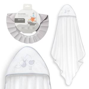 Mod Cigea Oso 1X1 MT. Toalla de Baño para Bebé con Gorro Gris Incluido - Product Image 1