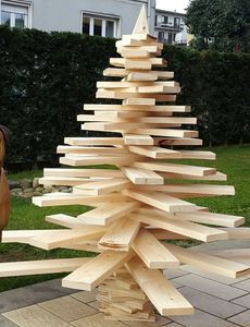 Décoration de sapin de Noël en bois fait main, écologique, personnalisable, taille et forme sur mesure, fabriqué en cerisier - Product Image 6