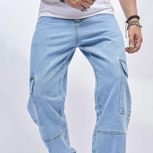 Casual Baggy Jeans For Men With Soft Fabric, Relaxed Fit, And Timeless Retro <b>Aesthetic</b> Wide Leg Baggy Jeans For Men - Product Image 6
