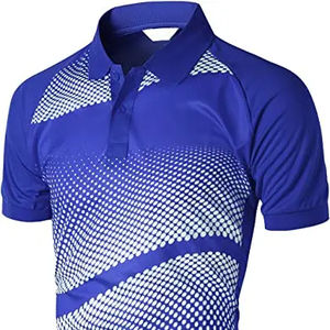 Camiseta Polo de Algodón 100% Resistente para Hombre, Corte Holgado, Estampada, Ligera, Transpirable, de Alto Rendimiento - Product Image 1