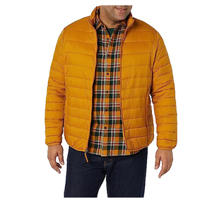 Veste matelassée légère en toile pour homme, parka courte d'hiver chaude avec rembourrage épais - Product Image 3
