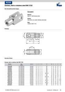 K2230 Acero Inoxidable A2, Conector Tipo U, Acabado Brillante, DIN 71752 - Product Image 4