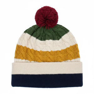 Gorros de Invierno Cálidos Unisex, Gorro de Punto con Logotipo Personalizado, Color Sólido, Bordado 3D, Gorro de Invierno para Hombre, Jacquard - Product Image 4