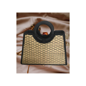 Sacs en rotin tressé pour femmes, style classique avec poignées, artisanat naturel, taille personnalisée, fabriqué au Vietnam - Product Image 6