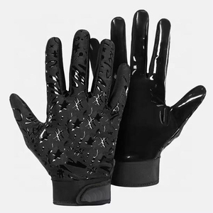 Guantes de fútbol americano para hombre, guantes de equipo receptor de fútbol de Rugby al aire libre, guantes de fútbol americano antideslizantes Super Grip - Product Image 2