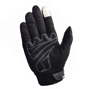 Gants de moto pour hommes, compatibles écran tactile, gants de moto à doigts entiers. Gants de course vintage en cuir respirant - Product Image 3