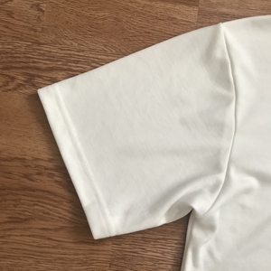 T-shirt blanc à col rond en jersey 100% coton TK Int, style hip-hop, impression sérigraphique, uni - Product Image 5