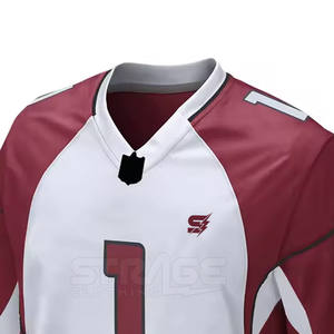 Camisetas de Fútbol Americano de Manga Corta, Transpirables, de Talla Grande, Personalizadas, de Alta Calidad, para Adultos, MOQ Bajo - Product Image 4