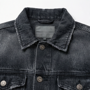 Veste en jean coupe ajustée coupe-vent la plus vendue pour homme, de haute qualité, logo personnalisé sur le devant, nouveau design tendance, vêtement d'extérieur - Product Image 4
