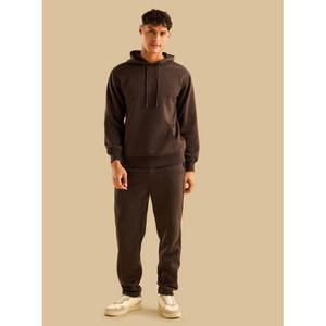 <b>Quilted</b> Fleece Hooded <b>Sweatshirt</b> Unisex Lightweight Eco Friendly Hip Hop Streetwear Custom Logo 100% Cotton Anti-Pilling Pocket - Product Image 2