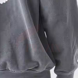 Sweat-shirts à épaules tombantes pour hommes, tendance, en polyester/coton, logo personnalisé, dernier design, fabriqué au Pakistan - Product Image 4