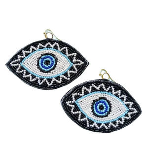 Estuche para monedas bordado con cuentas de cristal de último diseño con patrón de colores mezclados personalizado de uso diario de FAIZ HANDICRAFT India - Product Image 1