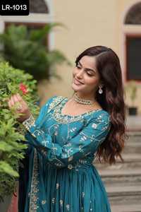 Más hermosas mujeres función tradicional desgaste diseñador indio pakistaní Salwar Kameez Bollywood vestido de fiesta Salwar traje - Product Image 5