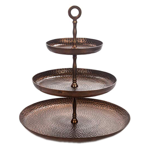 Soporte decorativo de Metal para Tartas, soporte de mesa de lujo de hierro redondo - Product Image 5