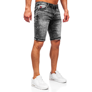 Pantalones Cortos Vaqueros Transpirables Más Vendidos, Serigrafía, Ligeros, Elegantes, Pantalones Cortos Vaqueros Estampados, Ropa Casual de Verano - Product Image 3