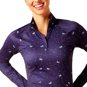 Camisas ecuestres de mujer de alta calidad hechas a medida OEM, camisas ecuestres de mujer con capas básicas hechas en fábrica para montar a caballo - Product Image 2
