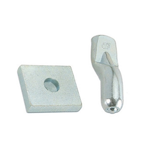 Piastra con perno per cardine mm. 20 Zincato - Product Image 1