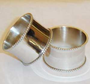 Servilletero liso Chapado en latón de buena calidad, la mejor forma de Metal para bodas, recepciones, cena, fiesta, decoración - Product Image 2