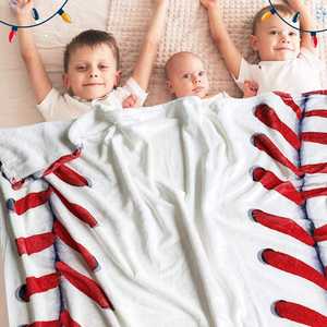 Mantas de béisbol de franela acogedoras y ligeras, Súper suaves, manta deportiva para niños y niñas, regalos de béisbol para niños, súper cómodas - Product Image 2