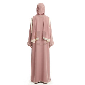 Robe de prière douce pour femmes, tenue de prière islamique musulmane modeste, longue, ample, avec capuche, pour un culte quotidien confortable - Product Image 2