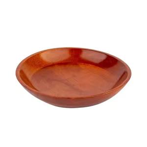 Cuenco decorativo de madera Premium con textura brillante diseñado para mejorar los espacios habitables con belleza y encanto orgánicos - Product Image 1