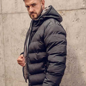 เสื้อโค้ทหนามีซิปปิดสำหรับผู้ชายเสื้อแจ็คเก็ตบุขนเป็ดแฟชั่น - Product Image 6